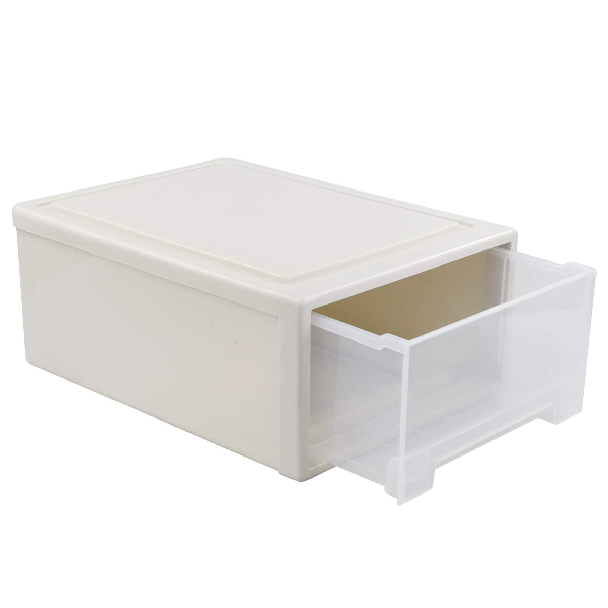 Jandson 18 Quart Stacking Chest of Storage Drawer Box for Desktop, 1 Pack