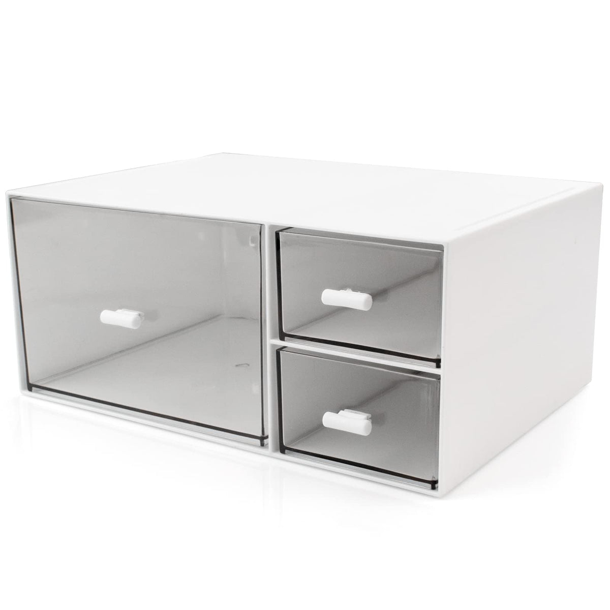 Desk Organizer Stackable Storage Drawers with 3 Compartments Stackable Drawers Great for Desk