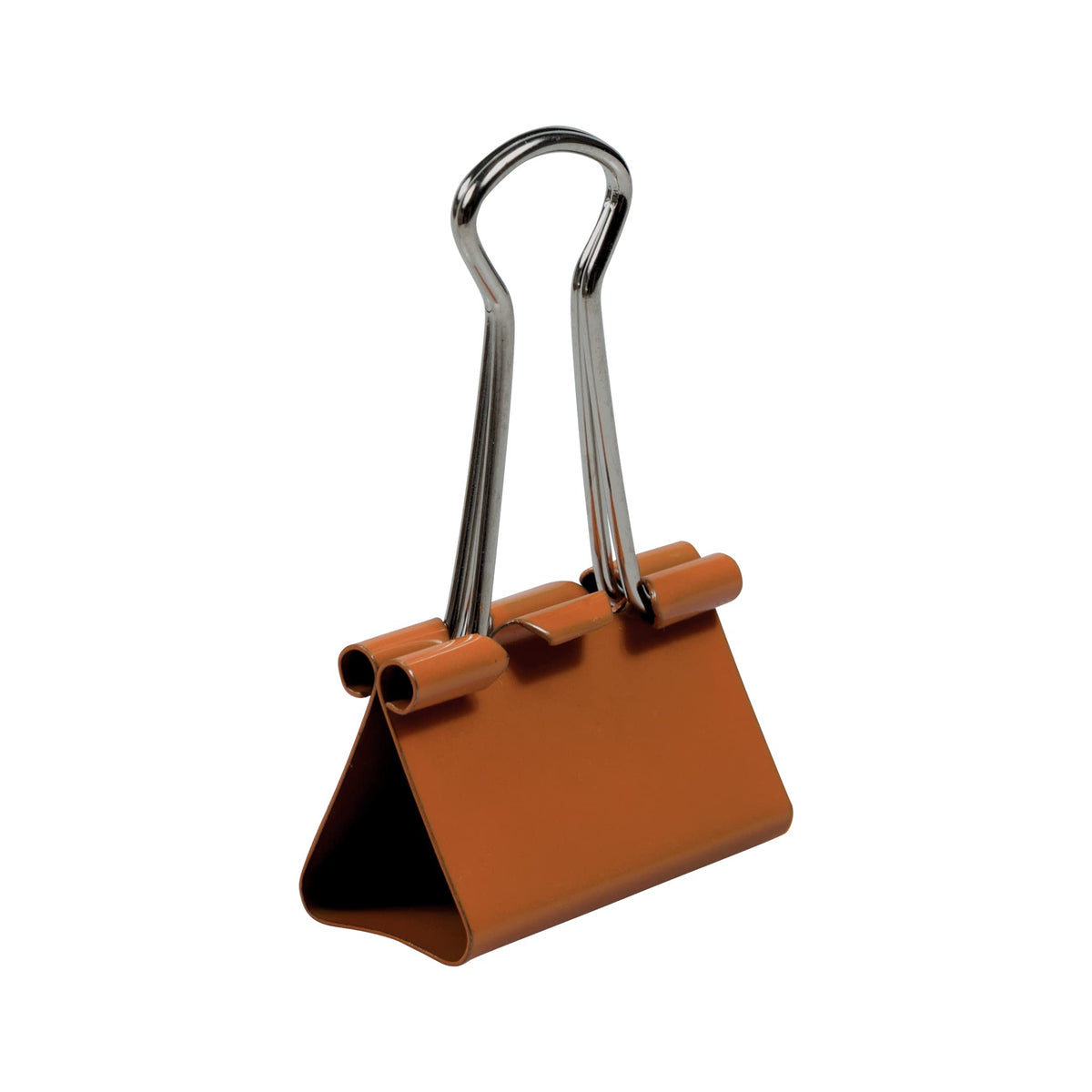 JAM PAPER Colorful Binder Clips - Medium - 1 1/4 Inch (32 mm) - Orange Binderclips - 15/Pack
