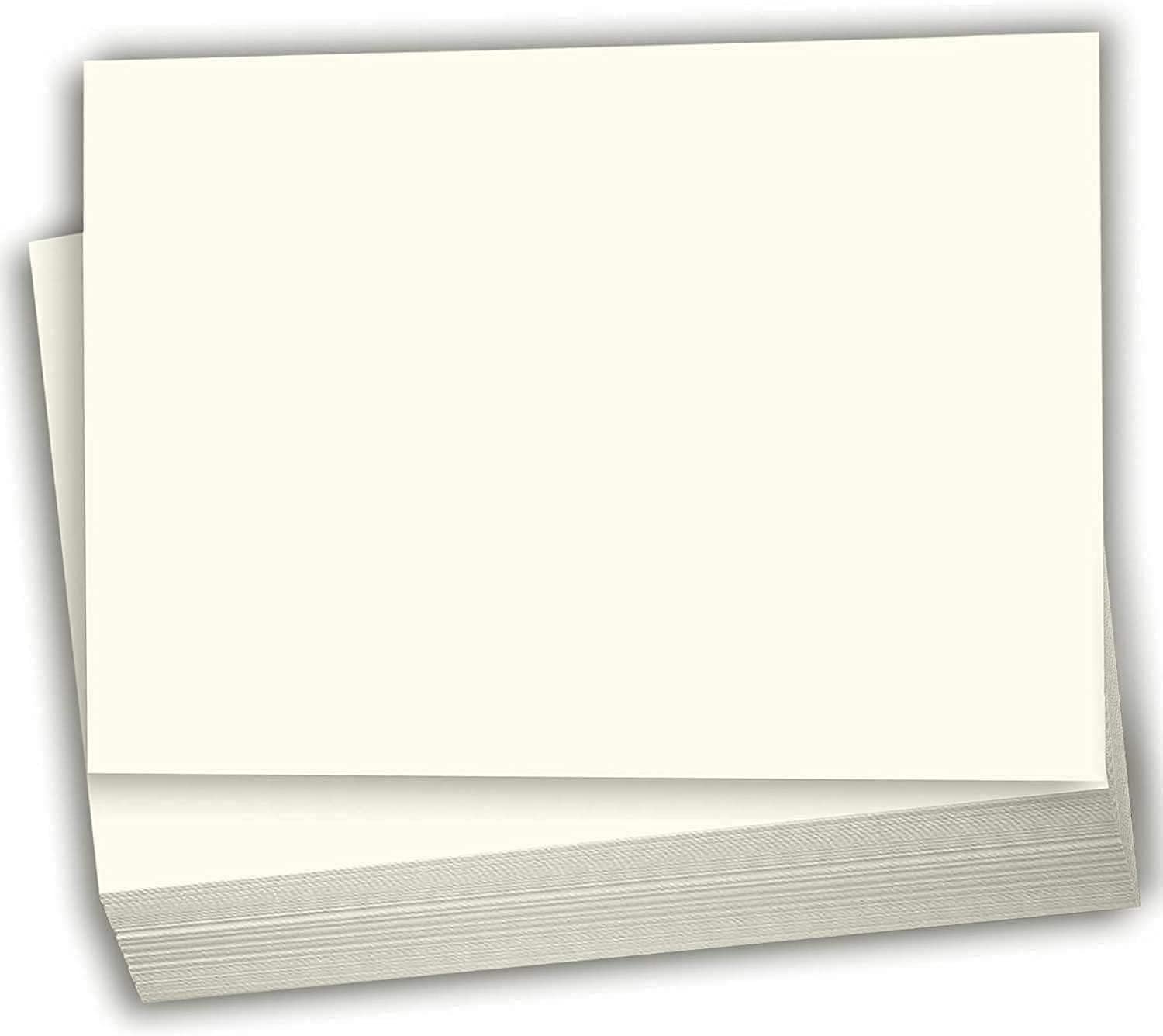 Hamilco Cream 80lb Cover Heavy 5.5x8.5 Index Cards & Recipe Cards (100PK)