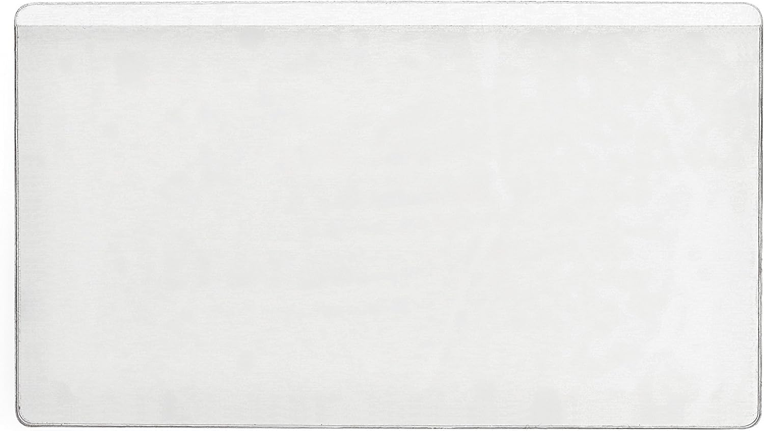 Durable POCKETFIX Self Adhesive Business Card Pockets - German Made Sticky Back Plastic Holder