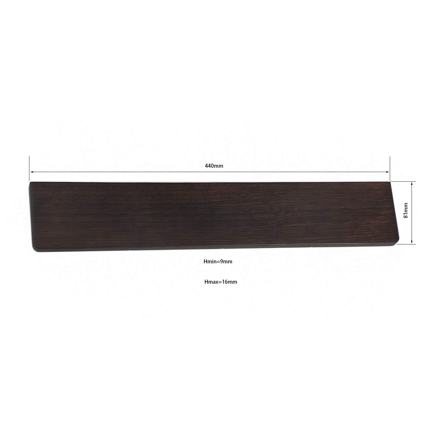 YMDK 104 108 Wrist Rests Ugyen Wood for Full Size Keyboard Typing Wrist Support