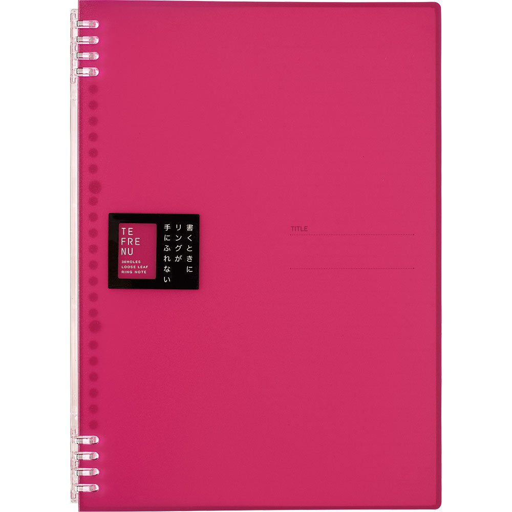 King Jim 9856TTE Ring Notebook, Tefline, A4, Pink