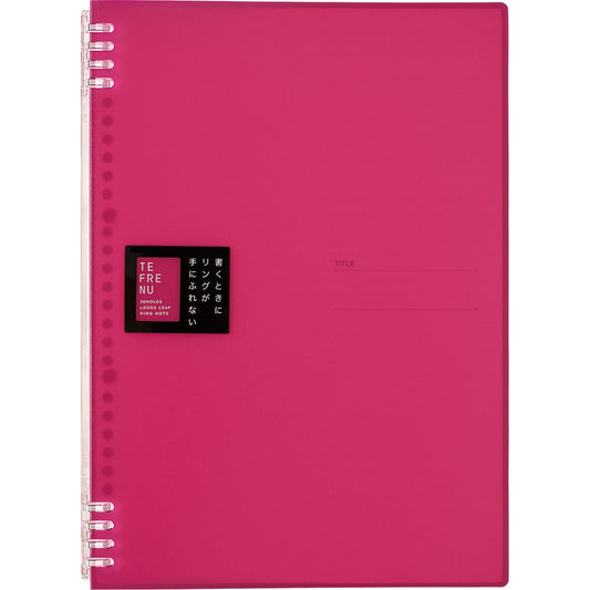 King Jim 9856TTE Ring Notebook, Tefline, A4, Pink