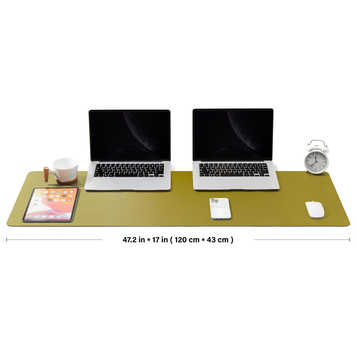 Large Cork Desk Mat - 47.2"x 17" Desk Pad for Office and Home - Ideal for Large Mouse Pad and Desk