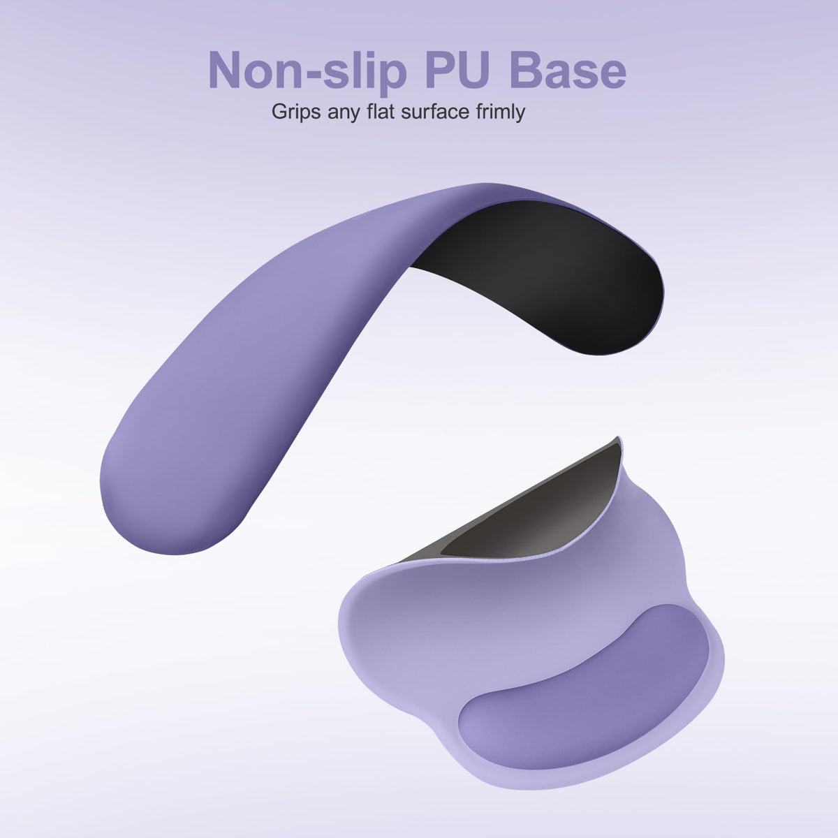 MOSISO Wrist Rest Support for Mouse Pad&Keyboard Set, Lavender Purple