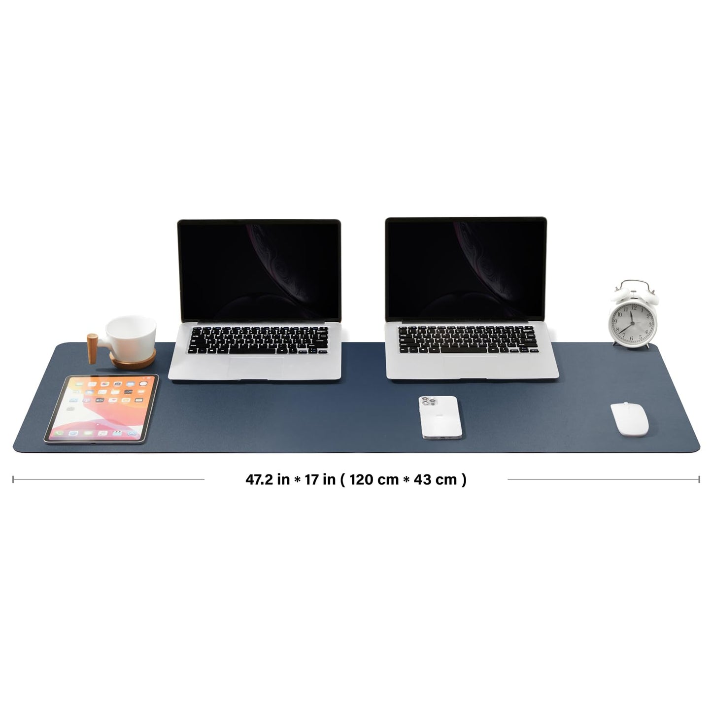 Large Desk Mat - 47.2"x 17" Non-Slip PU Desk Pad for Office and Home - Ideal for Large Mouse Pad