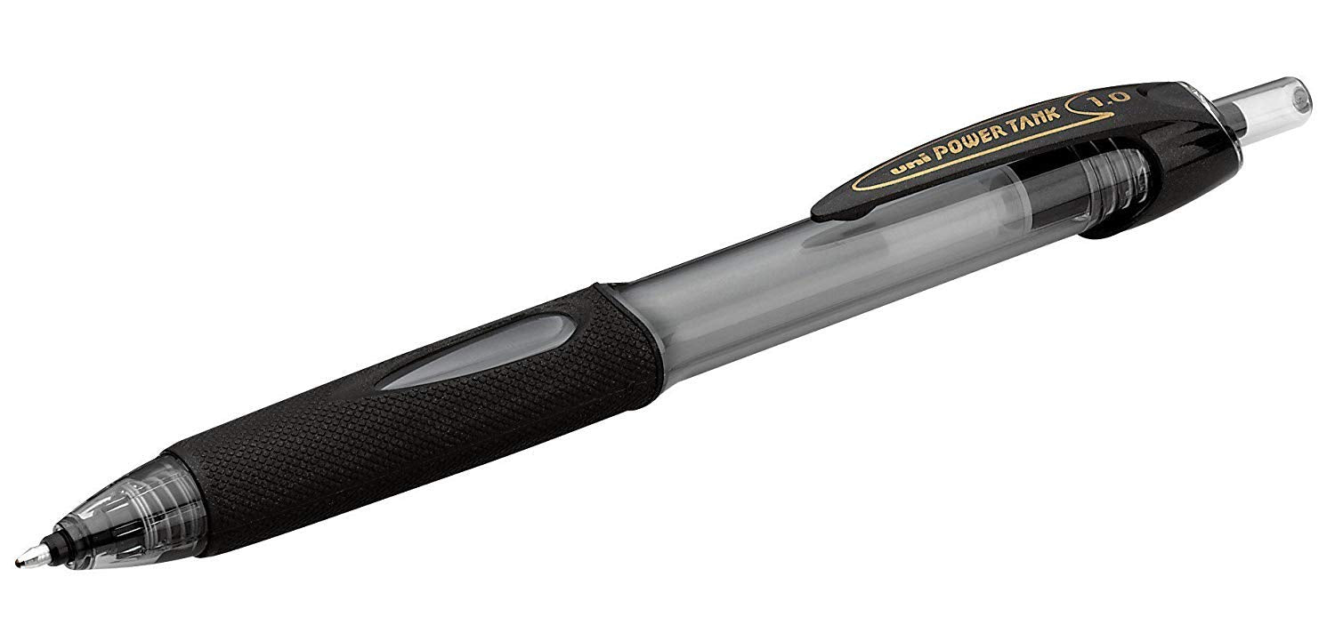 uniball™ Power Tank RT Ballpoint Pens, Medium Point (1.0mm), Black, 12 Pack