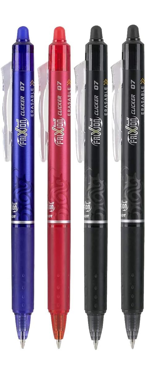 Advantage Gifts Clicker Retractable Erasable Gel Pens Fine Point (.7mm) Assorted Colors
