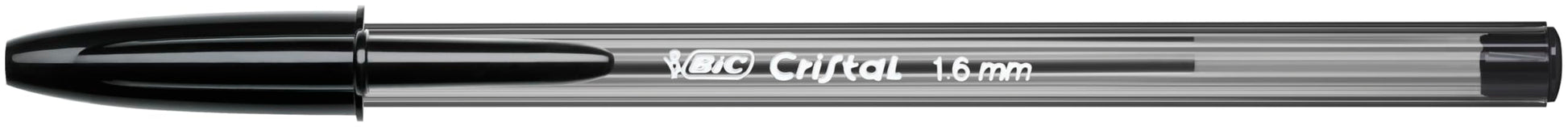 BIC Cristal Large Ballpoint Pens, Every-Day Biro Pens with Wide Point (1.6 mm), Ideal for School