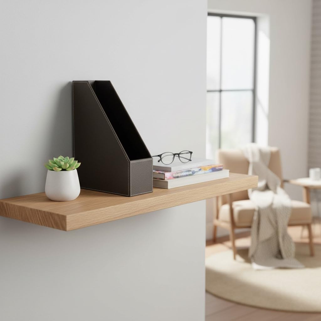 OSCO Faux Leather Magazine Rack
