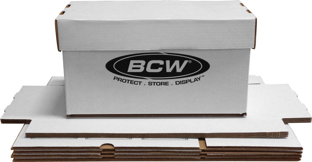 BCW 45 RPM Vinyl Record Storage Boxes, Holds 150 7-Inch Singles, 5 Pack