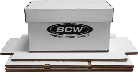 BCW 45 RPM Vinyl Record Storage Boxes, Holds 150 7-Inch Singles, 5 Pack