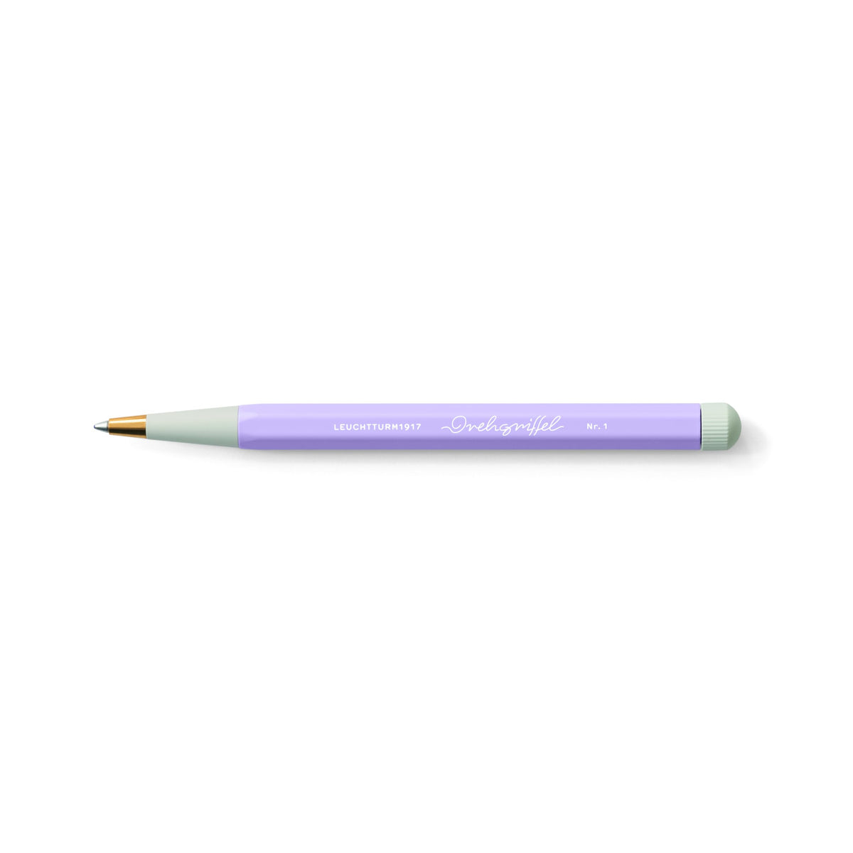LEUCHTTURM1917 - Drehgriffel Writing Pen (Lilac) - Ballpoint Pen with Royal Blue Ink Included