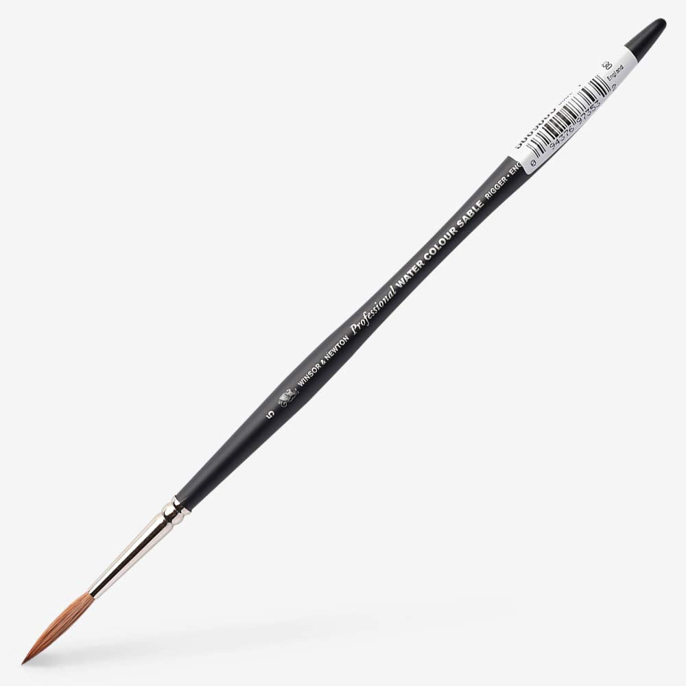 Winsor & Newton Professional Watercolour Sable Brush, Rigger #5