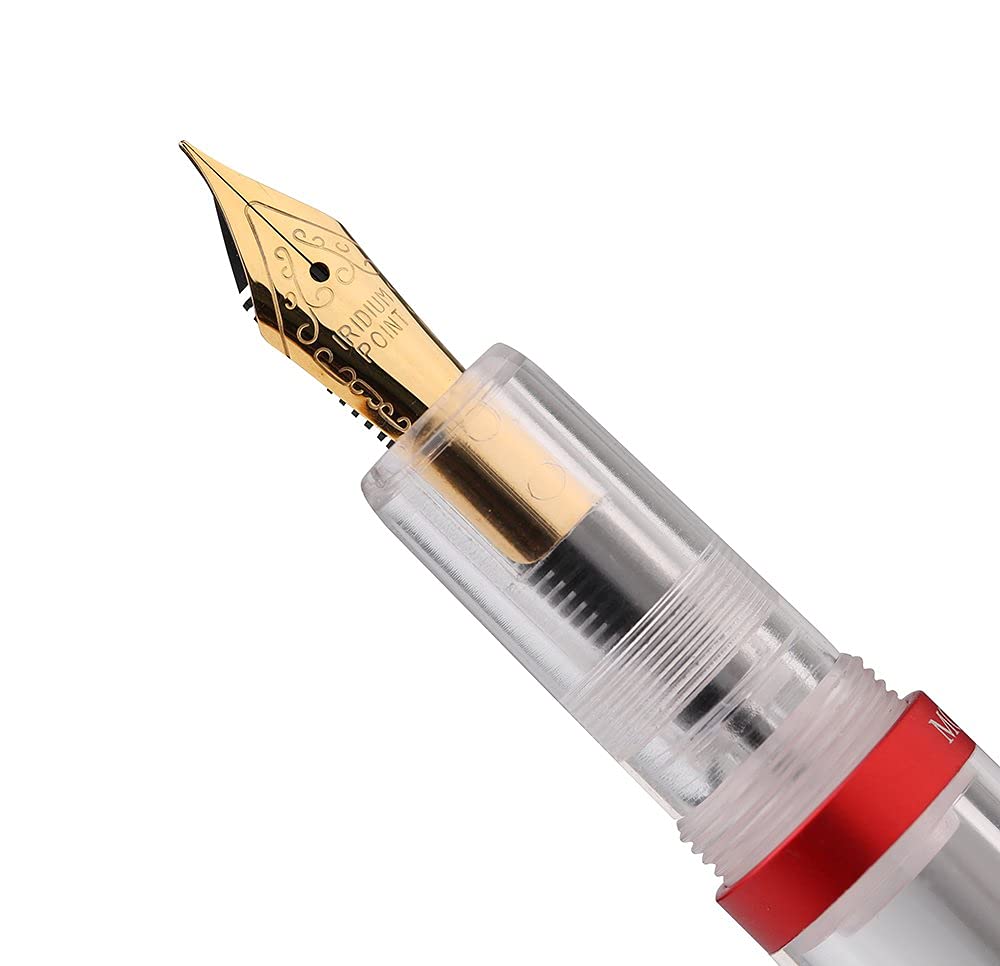 erofa MAJOHN M2 Transparent Eye Dropper Filling Fountain Pen Large-Capacity Ink Storing, Extra Fine