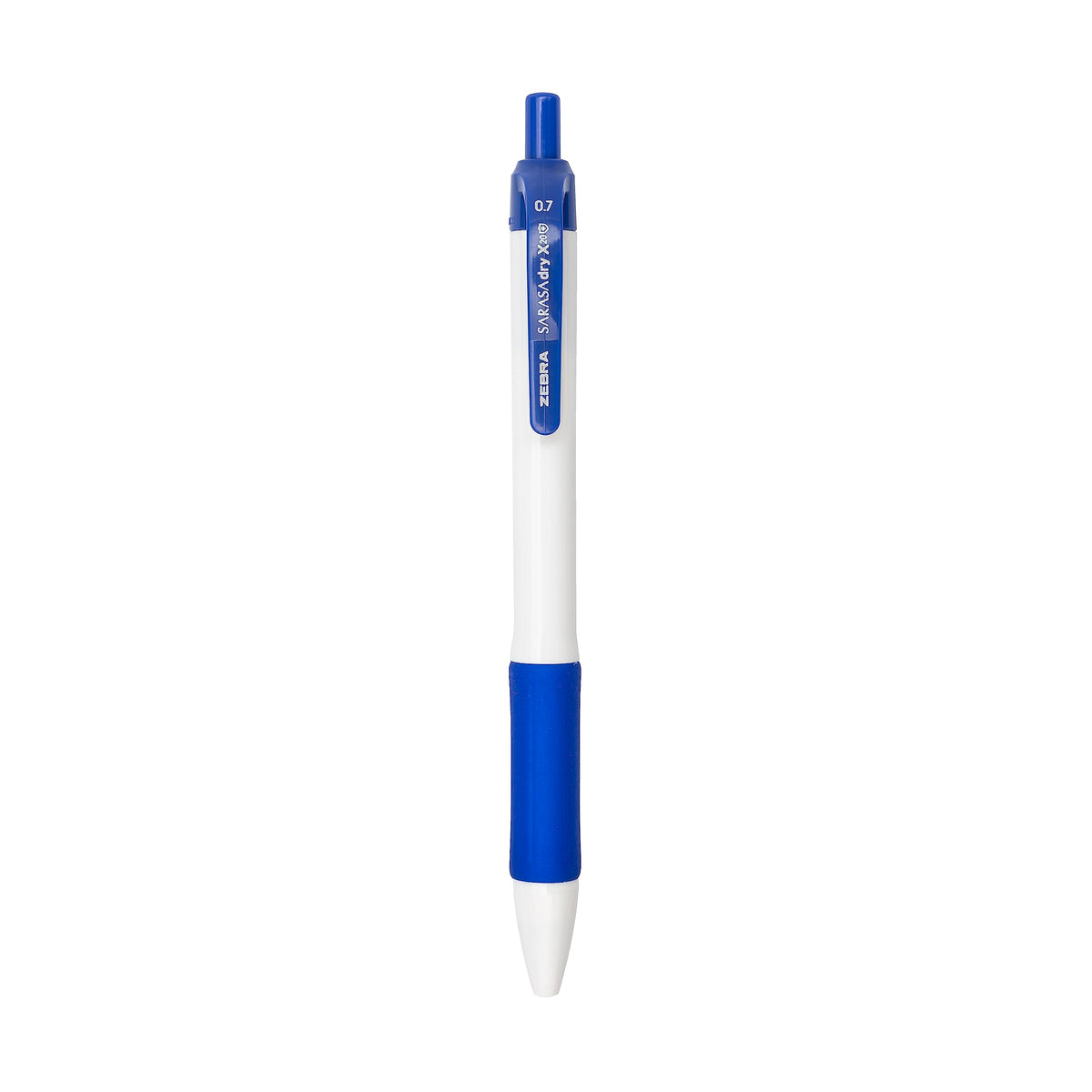 Zebra Pen SARASA X20+ Retractable Gel Pen, Blue Ink, 0.7mm, 12-Pack