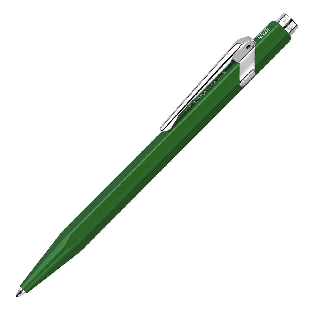 Caran D'ache Ballpoint Pen, Metal Green (0849-210)