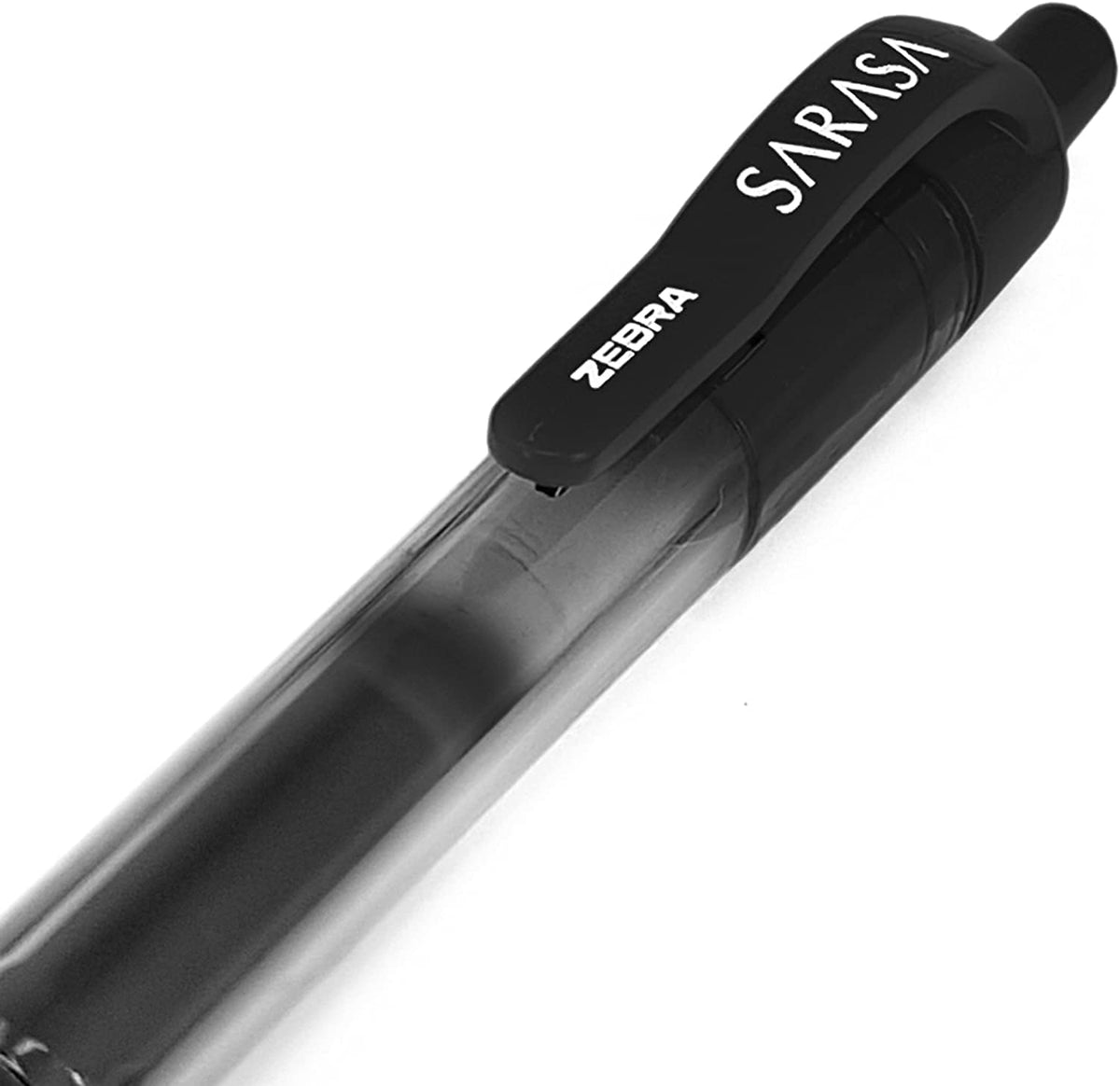 Zebra - Sarasa Retractable Gel Ink Rollerball - Fast Drying - 0.7mm - Black Ink (10)
