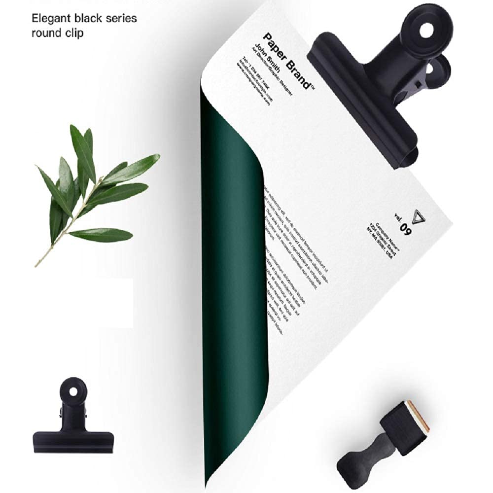 YUCHIYA 32 Pack Metal Clips & Push-pins for Corkboard & Crafts, Mini Binder Clips for Office &