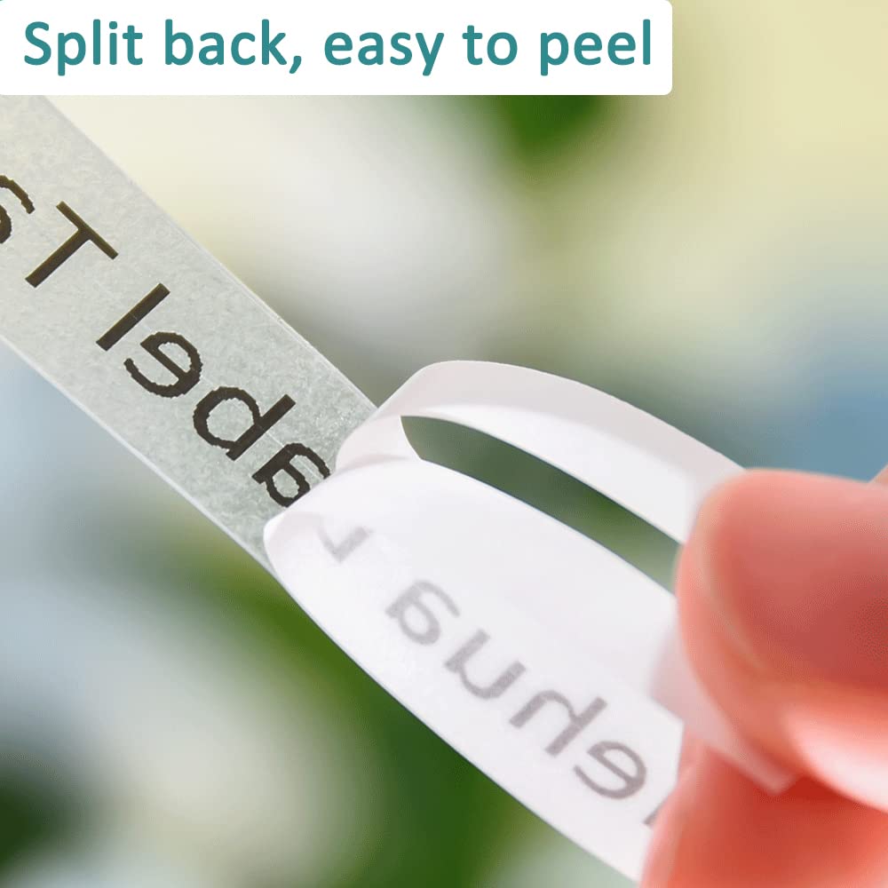 6 Pack Hehua Clear Label Maker Tape TZe-131 TZe131 TZ131 Black on Clear