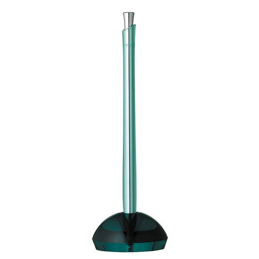 Zebra Flos Desk Ballpoint Pen, 0.7 mm, Black Ink, Glass Blue (BA65-GBL)