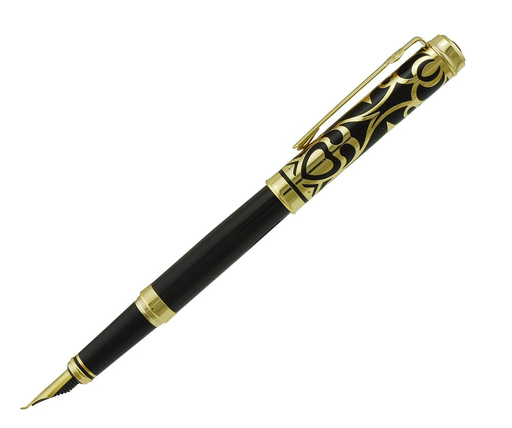 Lanxivi Duke Sapphire Fude Pen Calligraphy Fountain Pen Fine to Broad Size for Signature and Art