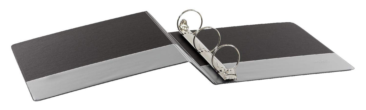 Cardinal Economy 3 Ring Binder, 2 Inch, Presentation View, Black, Holds 475 Sheets, Nonstick, PVC