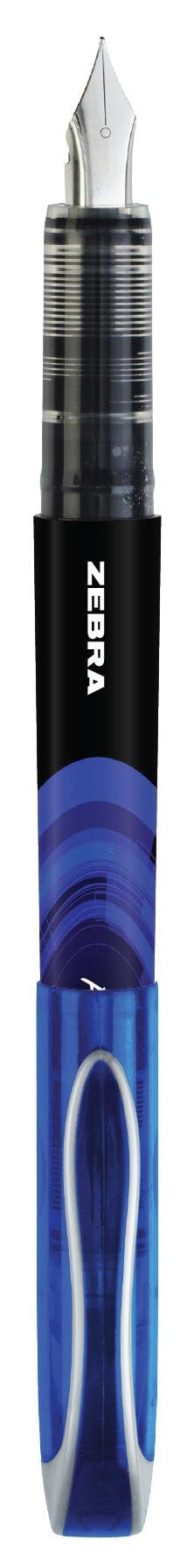 Zebra Fuente - Disposable Fountain Pen - Blue Ink - Pack of 12