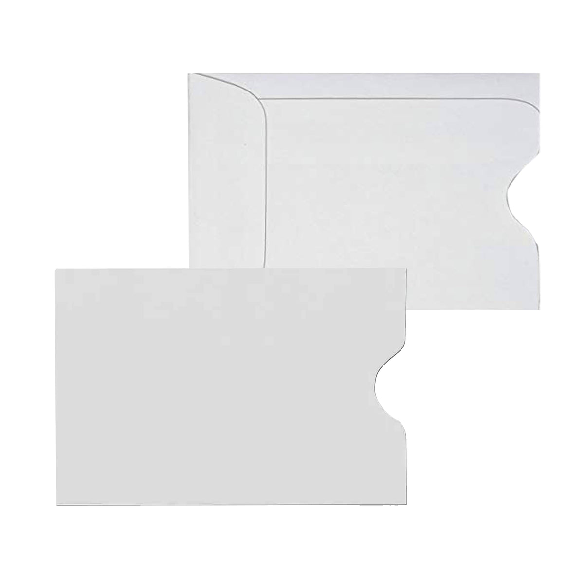 1000 Cashier Depot - Key Card Holders, Credit Card Protectors, White Paper Sleeves, 2-3/8 x 3-1/2