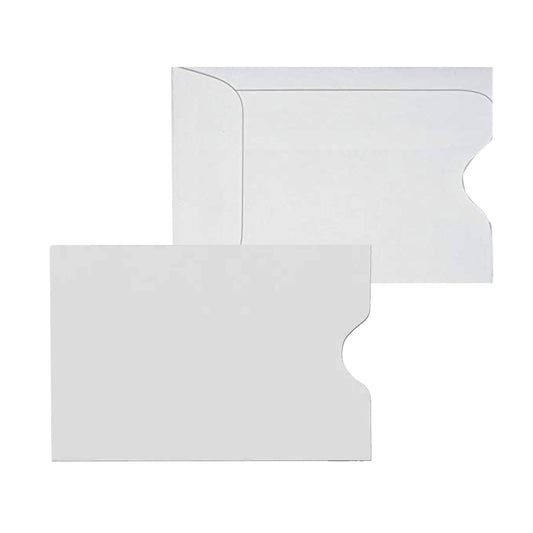 1000 Cashier Depot - Key Card Holders, Credit Card Protectors, White Paper Sleeves, 2-3/8 x 3-1/2