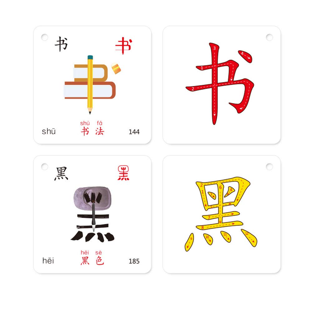 LELEYU Hieroglyphic Pictograph Symbols Chinese Alphabet Learning Color Flash Memory Cards Mandarin