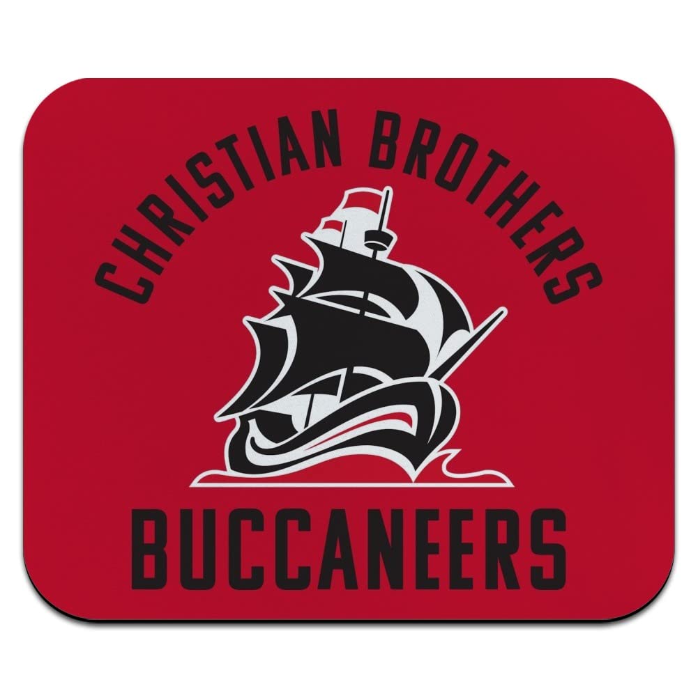 Christian Brothers University Buccaneers Logo Low Profile Thin Mouse Pad