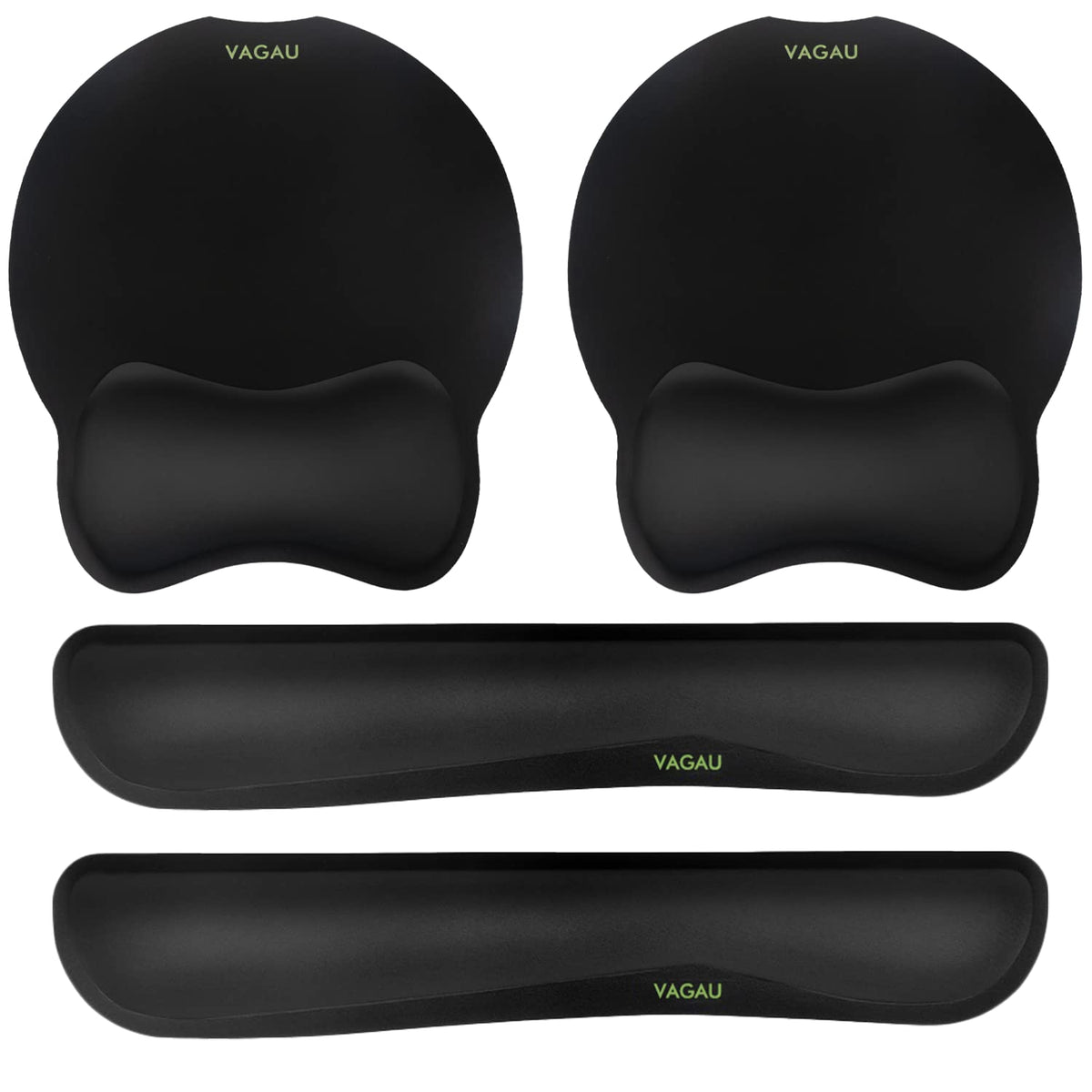 VAGAU Premium Keyboard Wrist Rest and Mouse Pad Wrist Support for 2 Pack