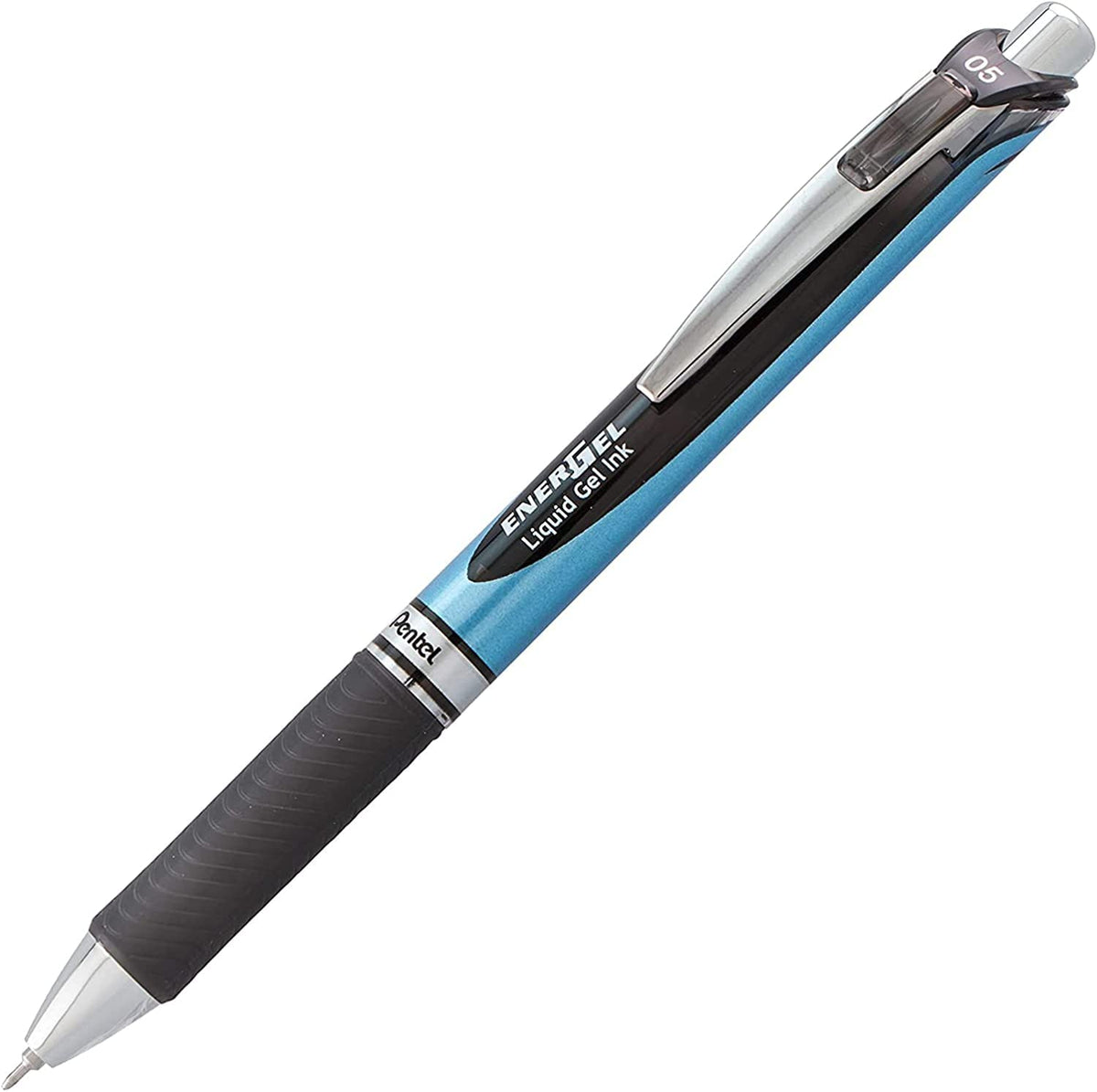 Pentel Energel 0.5 mm Needle Tip Pens - Energel RTX Retractable Liquid Gel Pen Set - Pack of 5