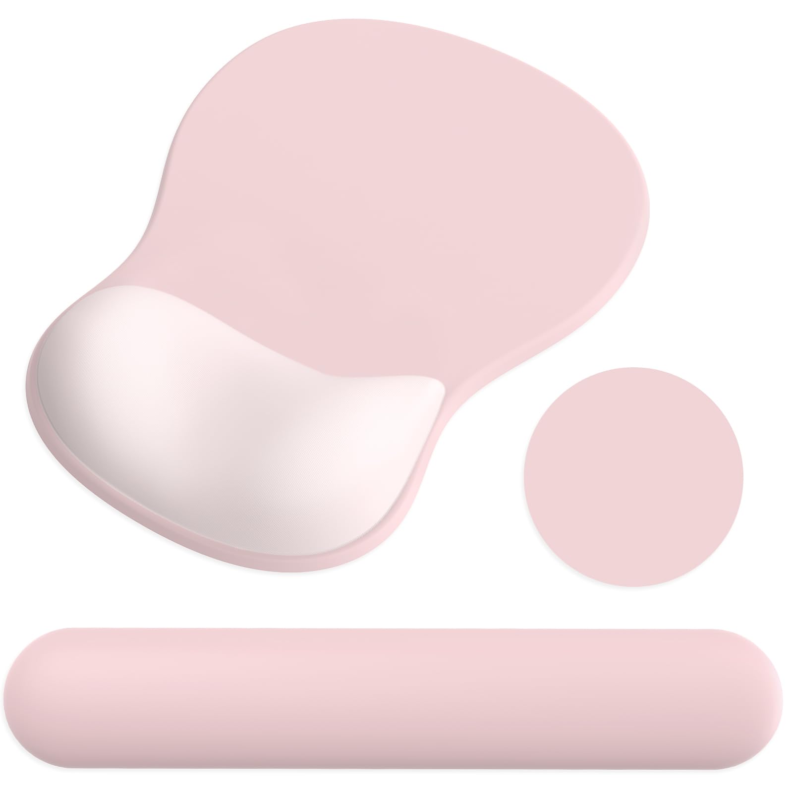 Ergonomic Mouse Pad with Wrist Rest and Keyboard Wrist Rest, Gel Mousepad