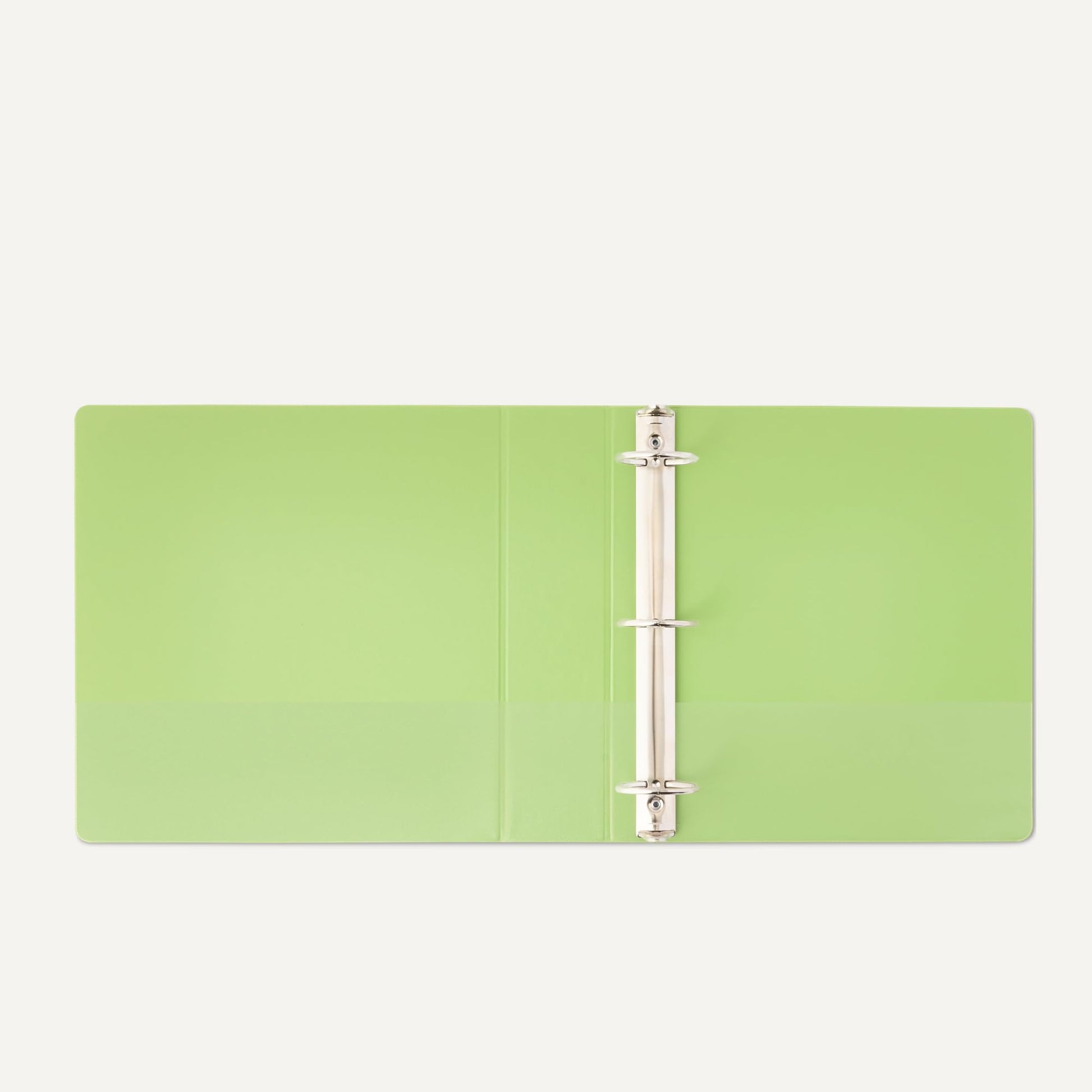 Amazon Basics 3 Ring Binder, 2 inch Round Rings, Holds 375 Sheets, Two Interior Pockets, Assorted