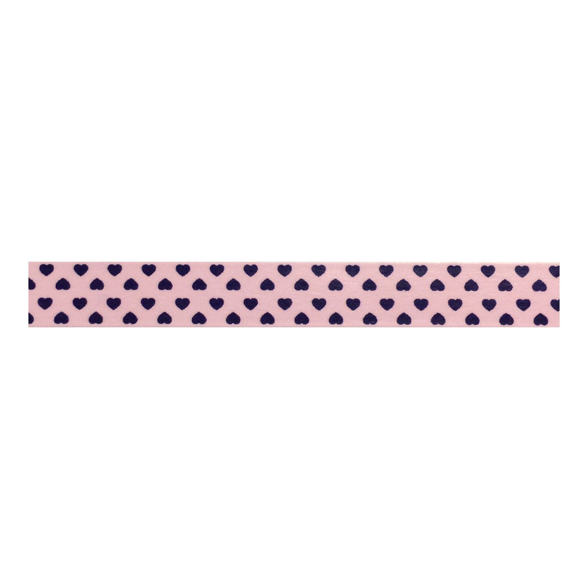 Wrapables Colorful Washi Masking Tape, Purple Hearts on Pink