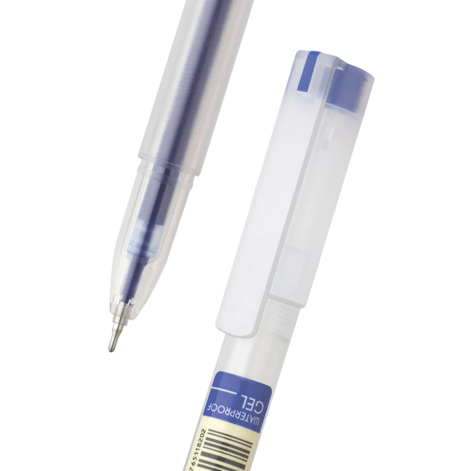 FLAIR Glass 0.6mm Gel Pen Stand | Transparent Glass Design With Soft Rubber Grip | Waterproof