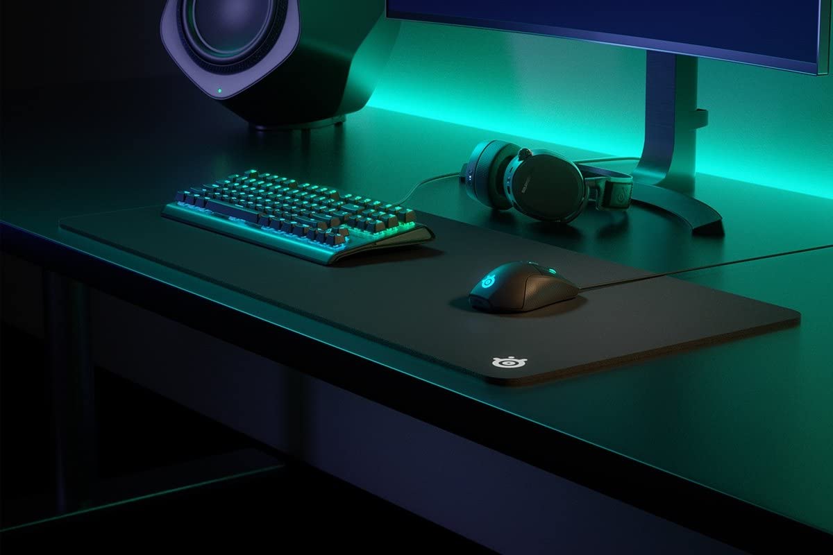SteelSeries QcK Gaming Mouse Pad - XXL Thick Cloth - Sized to Cover Desks