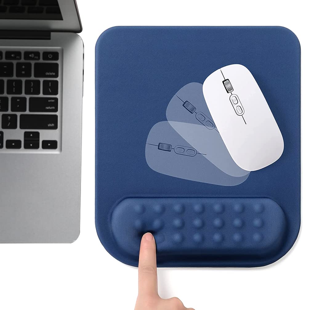 IFAN Mouse Pad with Gel Wrist Support Rest Ergonomic Mouse Pad with Wrist Support High Elasticity
