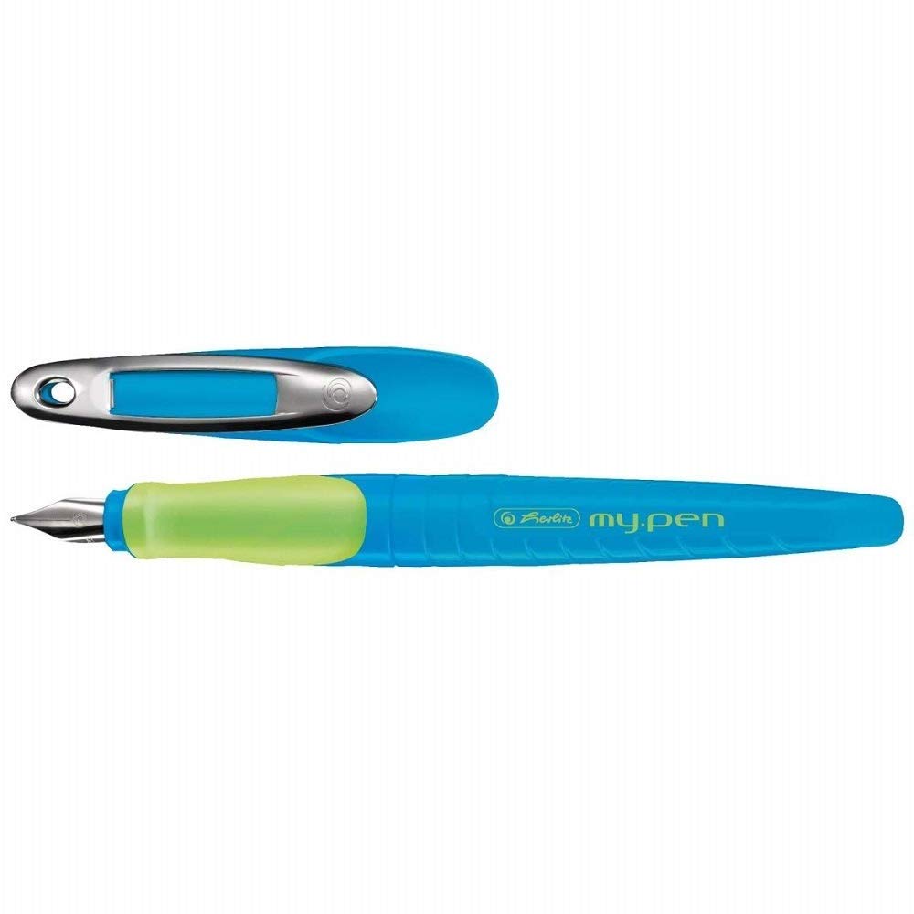 herlitz my.pen L-Nib Fountain Pen - Blue/Orange