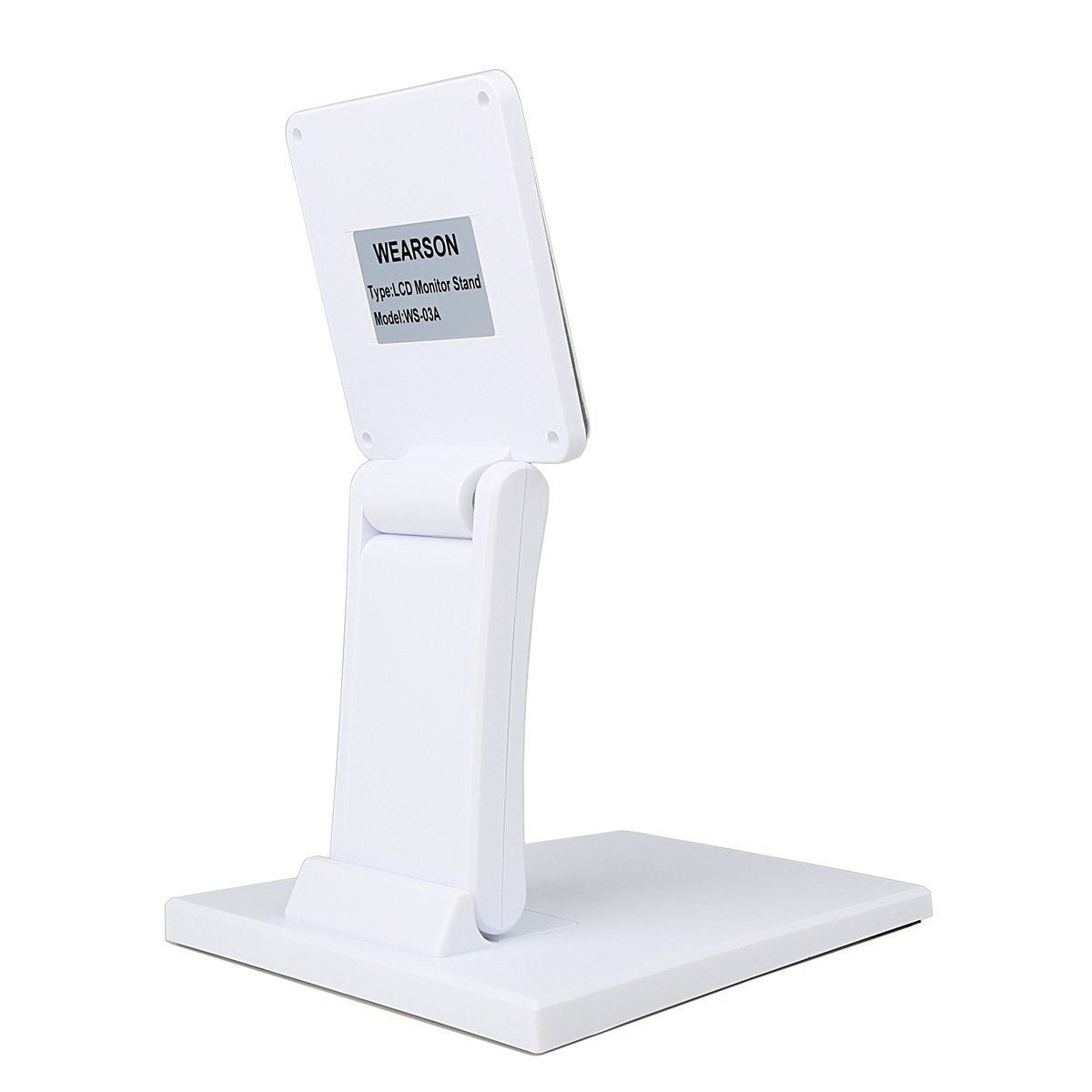 WEARSON Single Adjustable LCD Monitor Stand Mount Folding VESA Monitor Desk Stand with VESA Hole