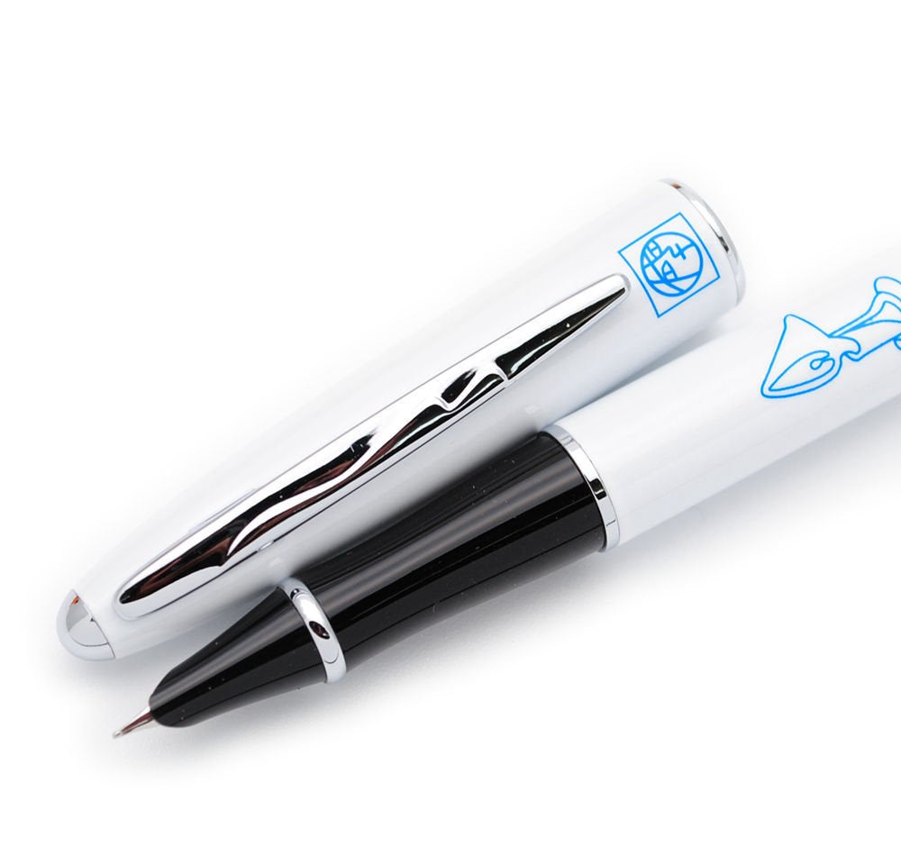 Picasso 606 Ultrafine Accounting Fountain Pen EF Nib Original Box (Pearl White)