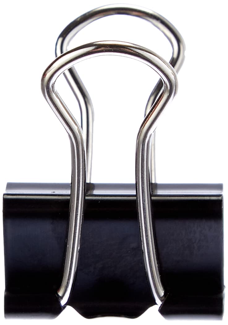 Box of 12 Binder Clips 19 mm
