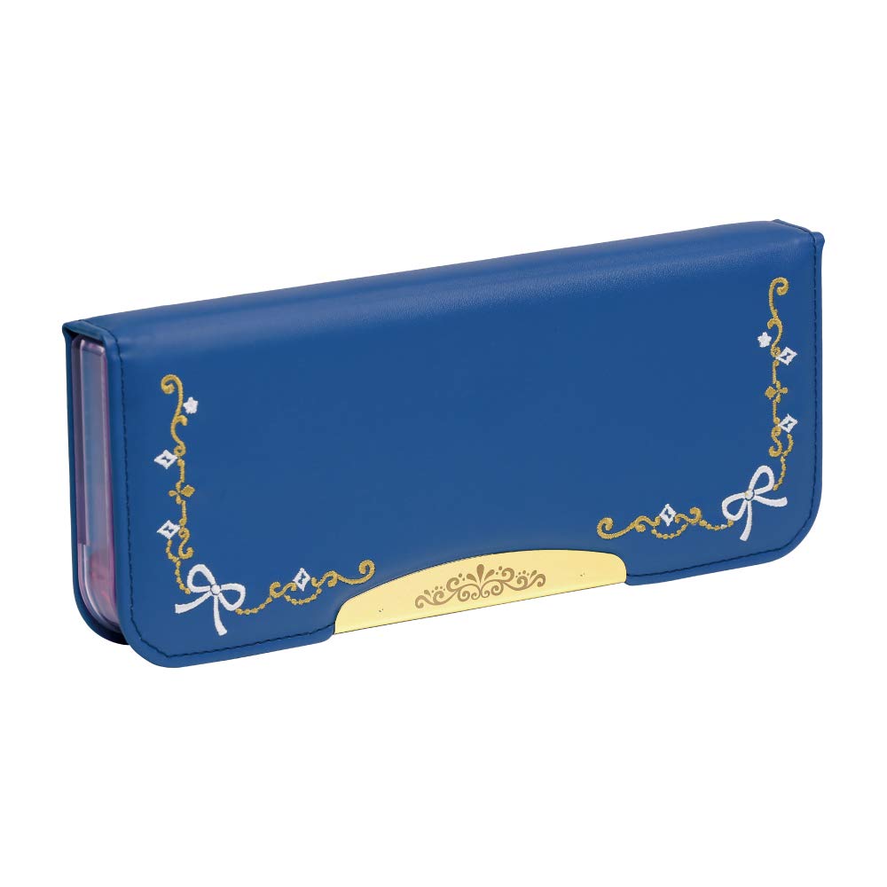 Sonic FD-1302-K Arlock Pencil Case, Slim, Double Sided, Classic, Liana Tiara, Navy