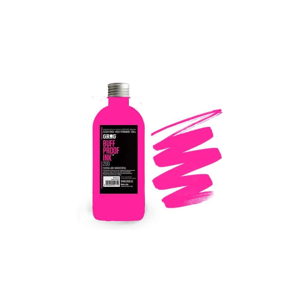 Grog Buff Proof Ink 200ml - Jellyfish Fuchsia