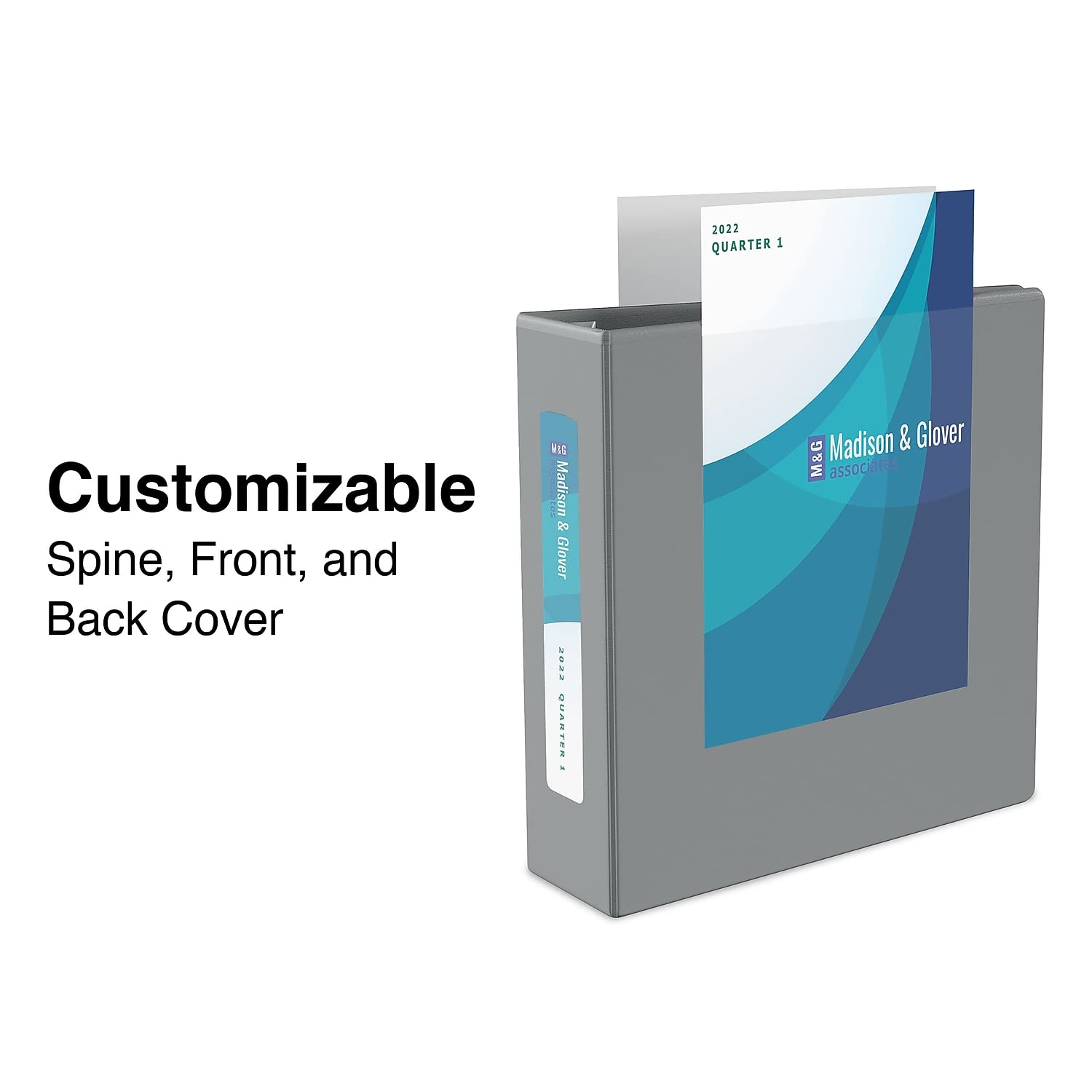 Staples Heavy-Duty 2-Inch D-Ring View Binder, Gray, 450 Sheets