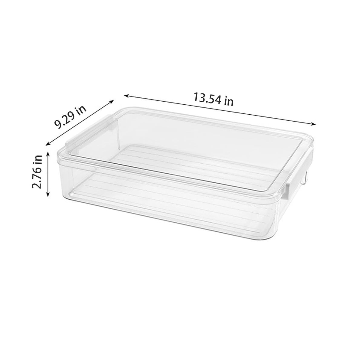 LIPCHEEGO A4 Scrapbook Paper Storage, Photo Storage Box, Plastic File Box (4Pack, Large, White)