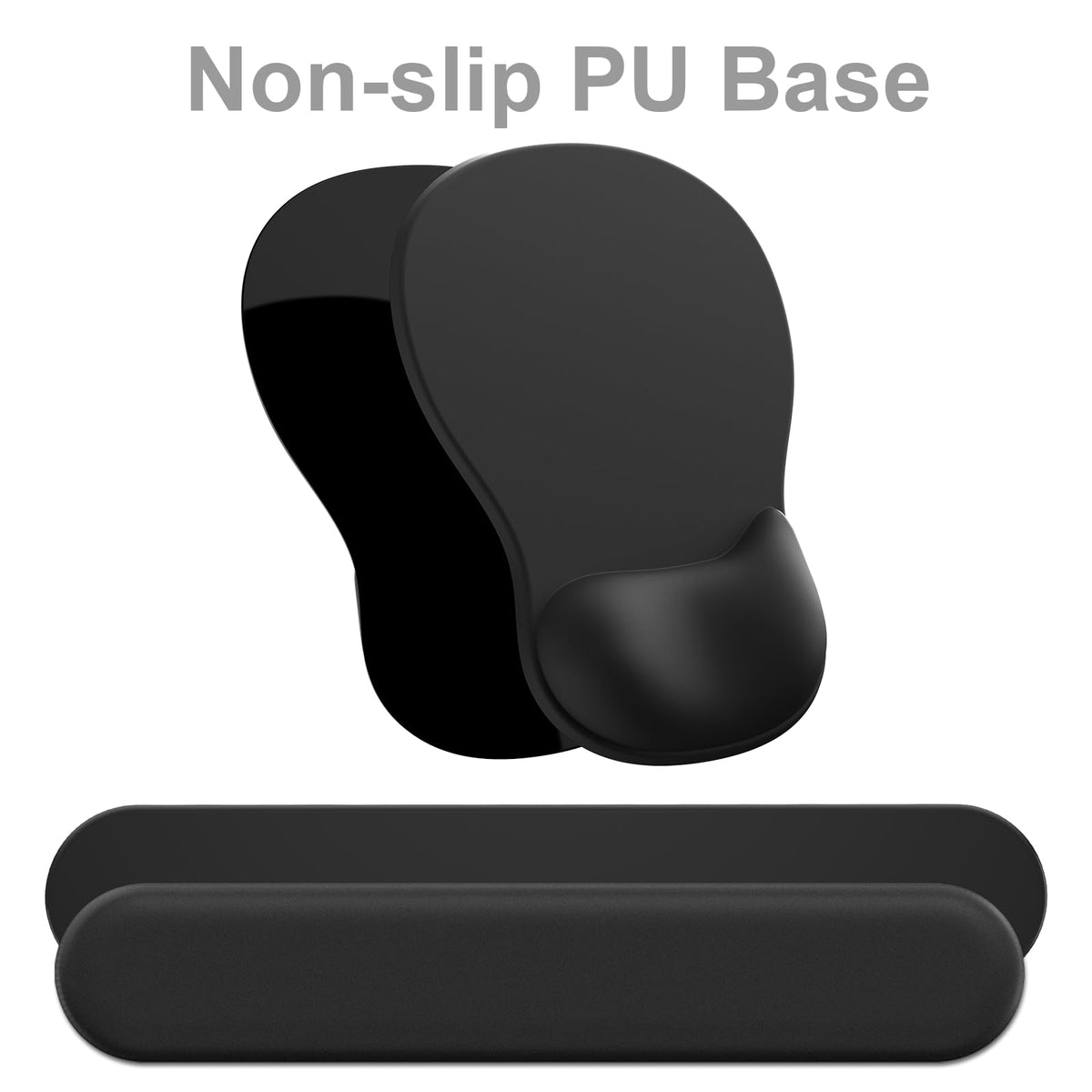 Ergonomic Mouse Pad with Wrist Rest and Keyboard Wrist Rest, Gel Mousepad